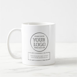 Caneca De Café Nome do Logotipo da Empresa Minimal Business