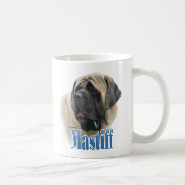 Caneca De Café Nome do Mastiff de Fawn (Direita)