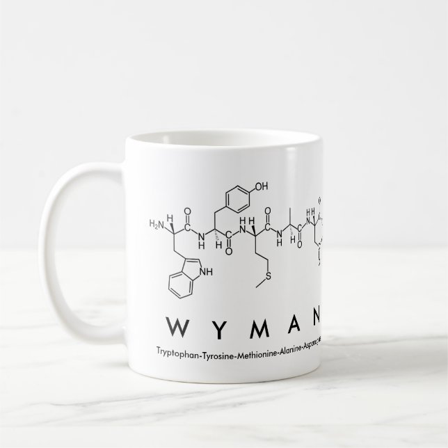 Caneca De Café Nome do peptídeo Wyman (Esquerda)