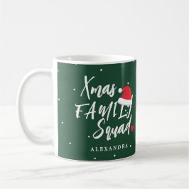 Caneca De Café Nome do roteiro personalizado de Natal da família 