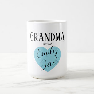 Caneca De Café Nome do script Avó Personalizada