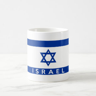 Caneca De Café nome do texto do país da bandeira de Israel