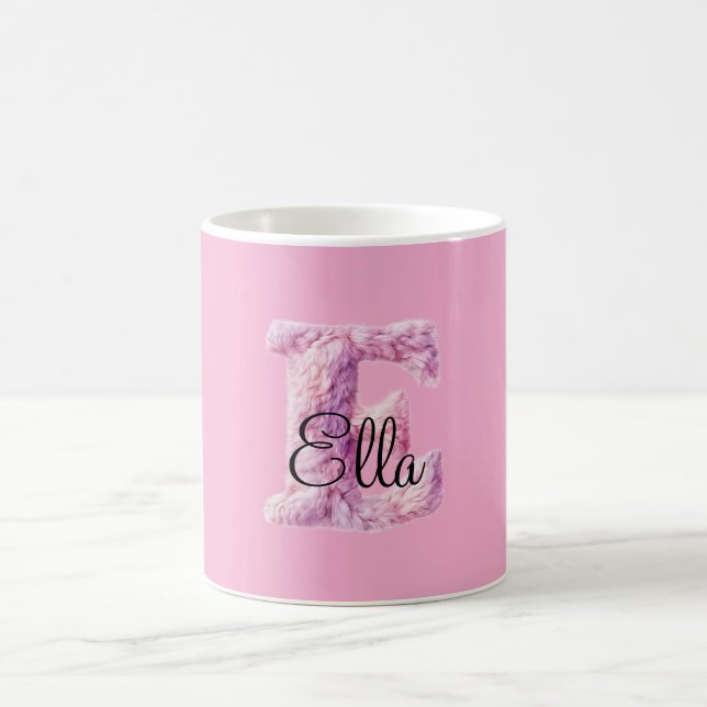 Caneca De Café Nome E Aconchegante Rosa Roxo (Centro)