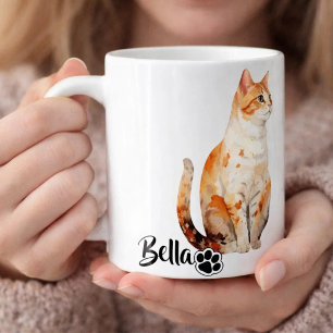 Caneca De Café Nome e Foto com Tipografia Moderna Simples e Legal