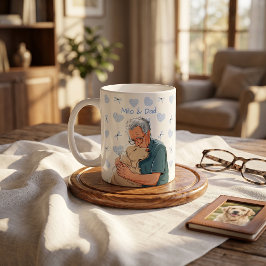Caneca De Café Nome e Foto Simples Modernos de Pet
