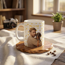 Caneca De Café Nome e Foto Simples Modernos do Pet