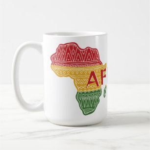 Caneca De Café Nome e texto personalizados África