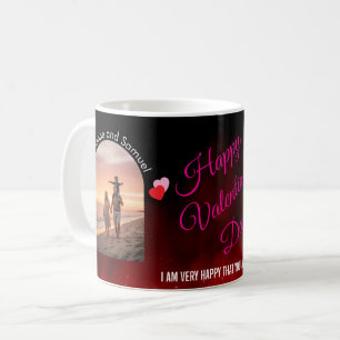 Caneca De Café Nome Editável & Citação Família Foto do Dia dos Na