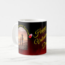 Caneca De Café Nome Editável Juntos é Melhor | Foto de Arco Perso