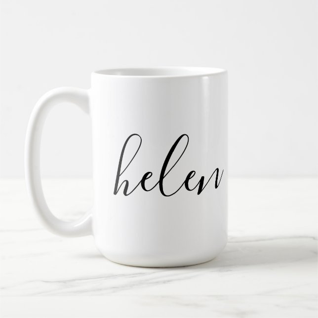 Caneca De Café Nome em Letra de Forma Presente Personalizado Pret (Esquerda)