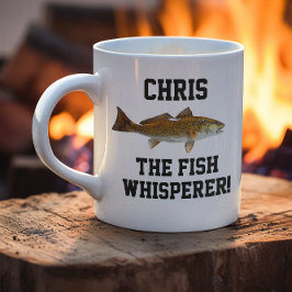 Caneca De Café Nome Engraçado Pesca Peixe-Suspiro Cantarilho Espo