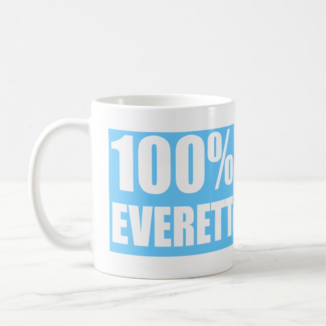Caneca De Café Nome Everett (Esquerda)