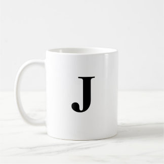 Caneca De Café Nome inicial e personalizado Coffee Mug