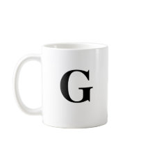 Nome inicial G & Personalizado Coffee Mug