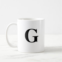Caneca De Café Nome inicial G & Personalizado Coffee Mug
