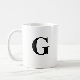 Caneca De Café Nome inicial G & Personalizado Coffee Mug