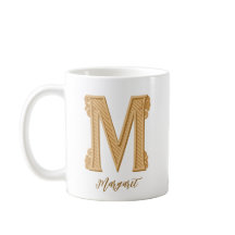 Nome inicial M tradicional Coffee Mug