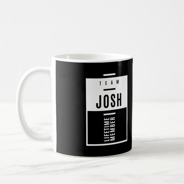 Caneca De Café Nome Josh (Esquerda)