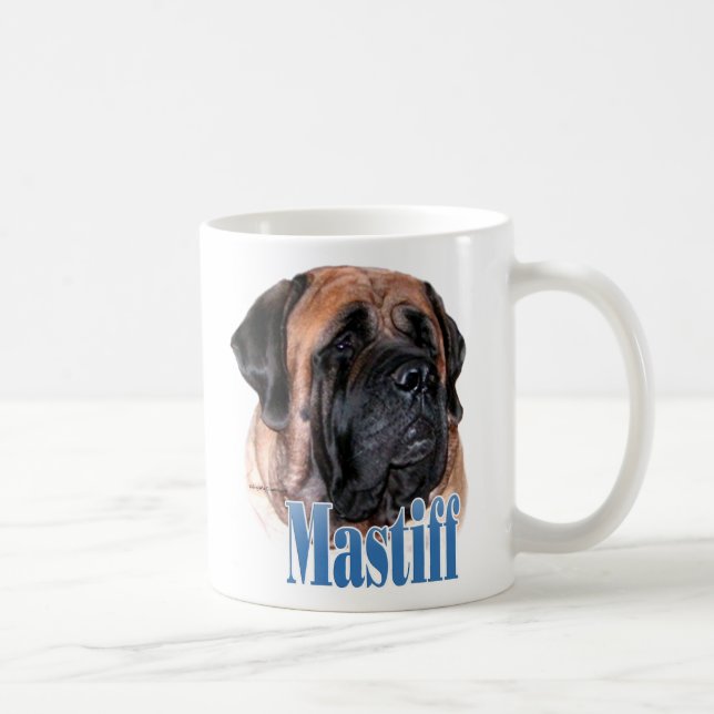 Caneca De Café Nome Mastiff (damasco2) (Direita)