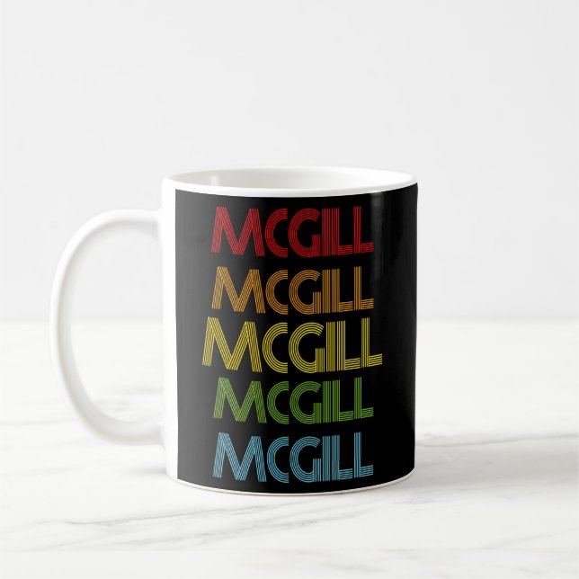Caneca De Café Nome Mcgill (Esquerda)