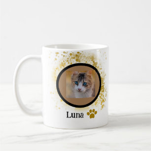 Caneca De Café Nome moderno da tipografia de Pet e
