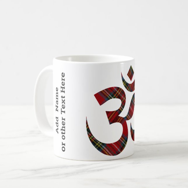 Caneca De Café Nome no símbolo Om 11oz Coffee Mug (Frente Esquerda)