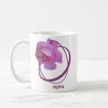 Nome Olivia bonito rosa rosa rosa floral