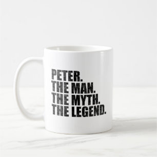 Caneca De Café Nome Pedro, Pedro O Homem O Mito A Lenda