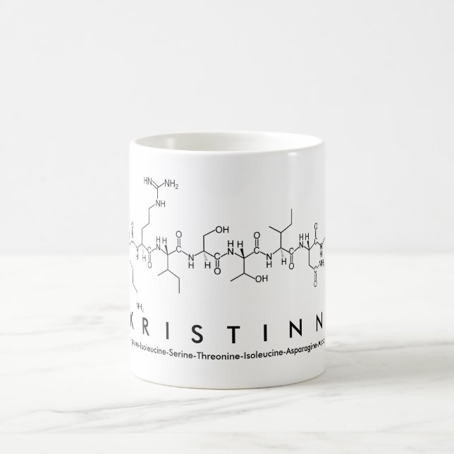Caneca De Café Nome peptídeo Kristinn mug (Centro)