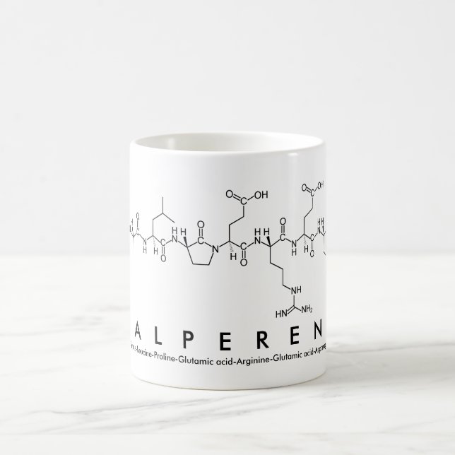 Caneca De Café Nome peptídico de Alperen (Centro)