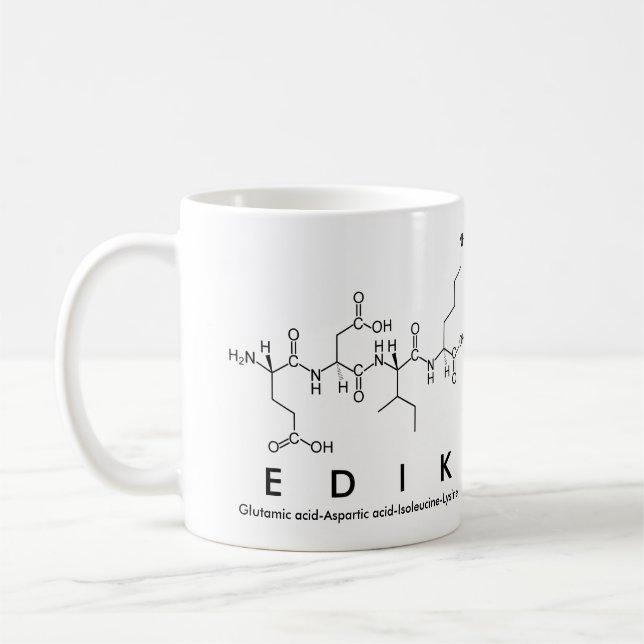Caneca De Café Nome peptídico edema (Esquerda)