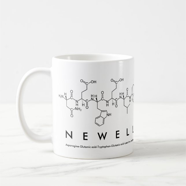 Caneca De Café Nome peptídico newell mug (Esquerda)