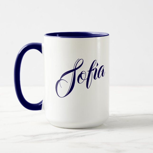 Caneca de Café Nome Personalizado (Esquerda)