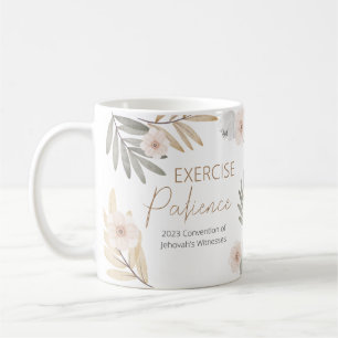 Caneca De Café Nome Personalizado 2023 Paciência do Exercício JW