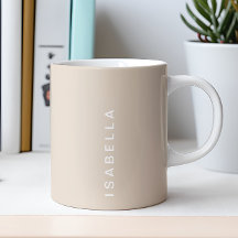 Nome Personalizado Bege Minimalista Moderno