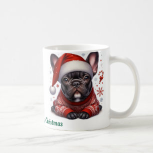 Caneca De Café Nome personalizado, buldogue francês