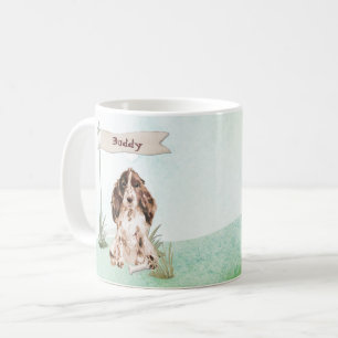 Caneca De Café Nome Personalizado Cão Pet do Cocker Spaniel