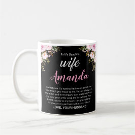 Caneca De Café Nome Personalizado com Mensagem Rosa Rosa Rosa Ros