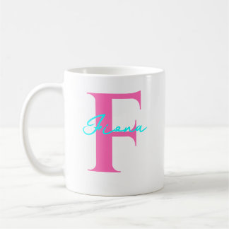 Caneca De Café Nome Personalizado Com Presente Inicial Para Ele