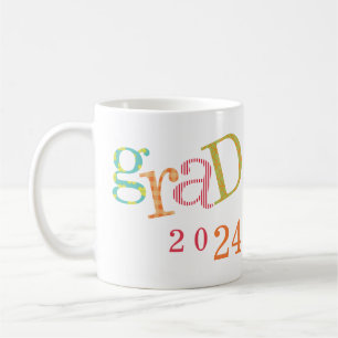 Caneca De Café Nome personalizado da classe de graduação do boné