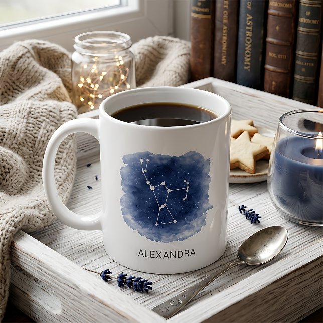 Caneca De Café Nome Personalizado da Constelação de Órion (Criador carregado)