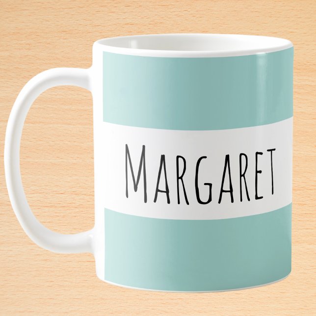 Caneca De Café Nome Personalizado da Mensagem Personalizado (Criador carregado)