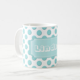 Caneca De Café Nome personalizado das bolinhas da cerceta