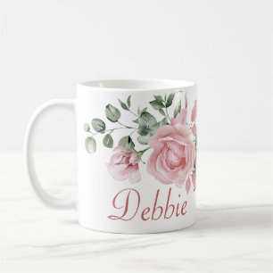 Caneca De Café Nome Personalizado de Aniversário Feminino 