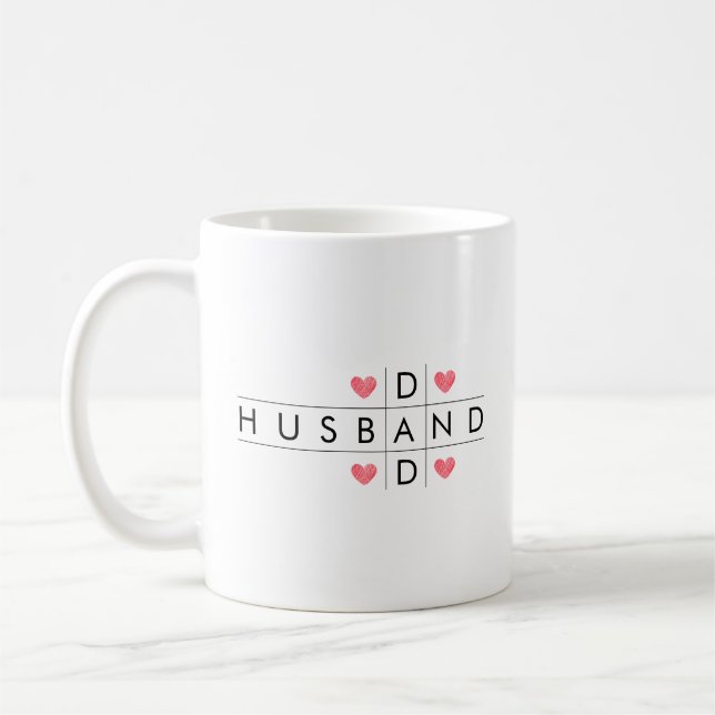 Caneca De Café Nome Personalizado de Jogo de Palavra Simples para (Esquerda)