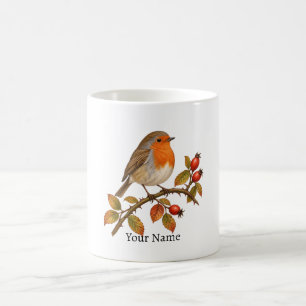 Caneca De Café Nome Personalizado de Papa-Robos Europeu