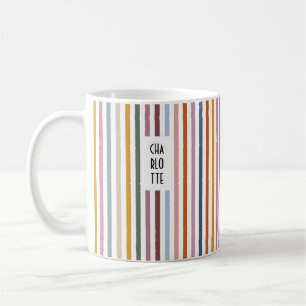 Caneca De Café Nome Personalizado de Traços Eco Mug - Multicolor