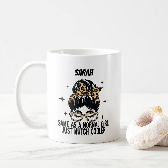 Caneca De Café Nome Personalizado Definição Café Engraçado (Com Donut)