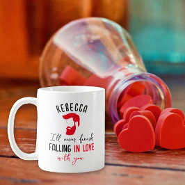 Caneca De Café Nome Personalizado Dia dos Namorados