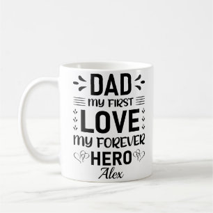 Caneca De Café Nome Personalizado Dia dos Pais